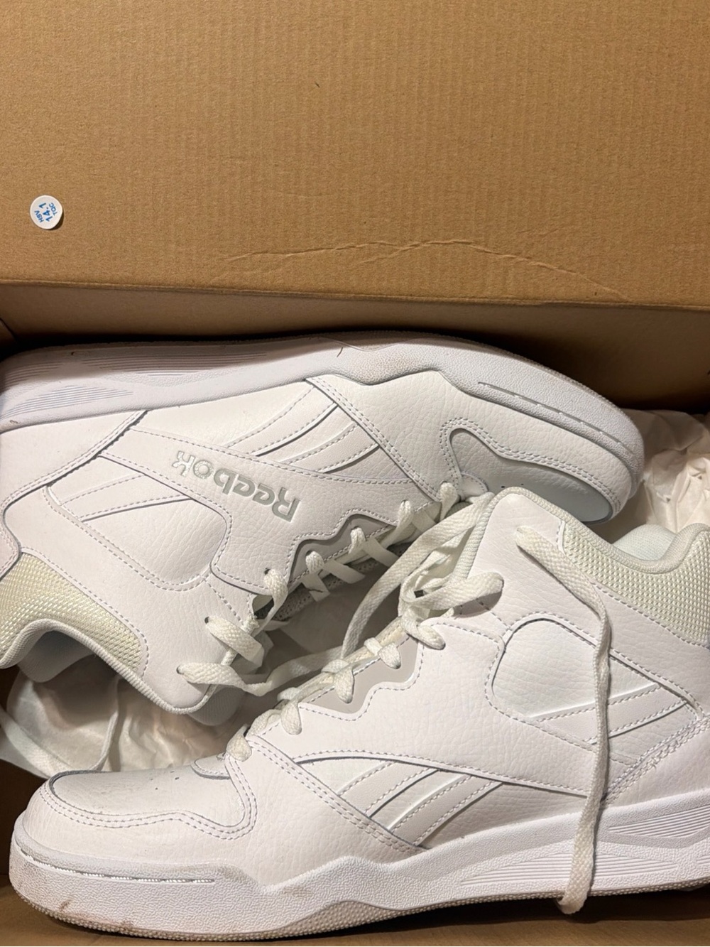 Reebok White High-Top Classic Sneakers
